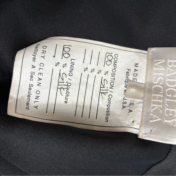 Badgley Mischka Beaded Pleated Sequins Black - Picture 3 of 3